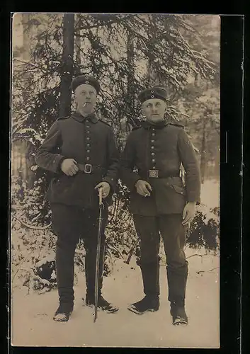 AK Deutsche Soldaten im Schnee