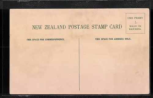 AK Briefmarken mit Wappen von Neuseeland