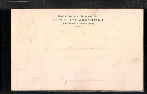 Präge-AK Briefmarken mit Wappen von Argentinien