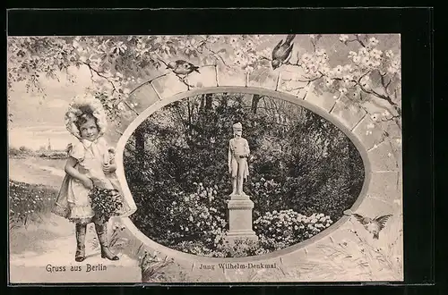 AK Berlin-Tiergarten, Jung Wilhelm-Denkmal