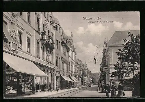 AK Worms /Rhein, Schwanen-Apotheke, Kaiser-Wilhelm-Strasse