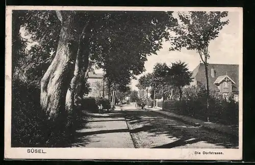 AK Süsel, Strassenpartie der Dorfstrasse