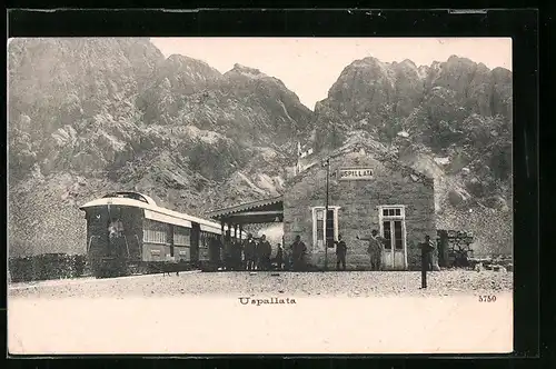 AK Uspallata, Bahnhof einer Bergbahn
