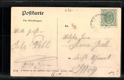 AK Hopfgarten, Inneres der Kirche, Panorama