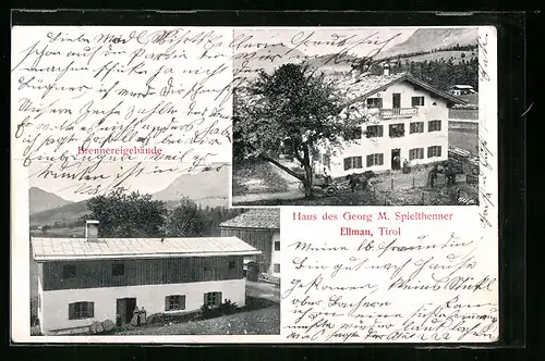 AK Ellmau, Haus des Georg M. Spielthenner, Brennereigebäude