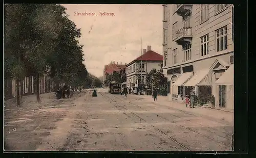 AK Hellerup, Strandveien, Strassenbahn