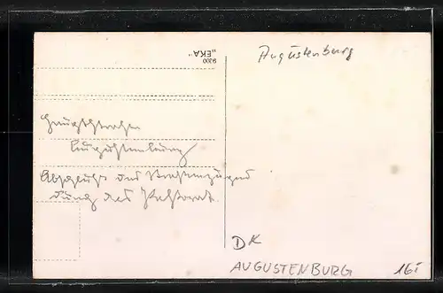 AK Augustenburg, Strassenpartie im Ort