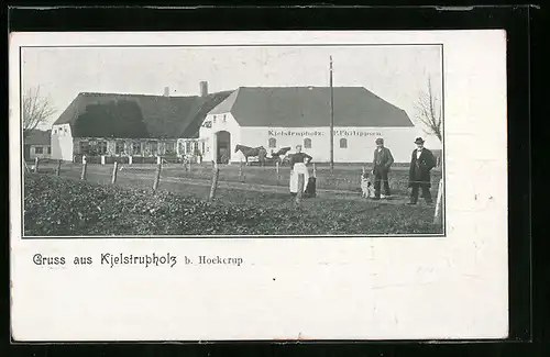 AK Kielstrupholz bei Hoekerup, Blick auf das Gehöft