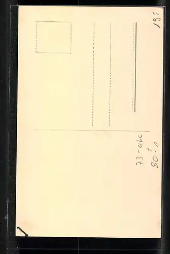 AK Opernsängerin Erna Sack im schwarzen Kleid, Autograph