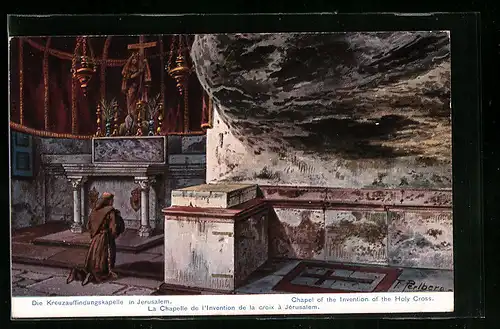 Künstler-AK Jerusalem, Die Kreuzfindungskapelle