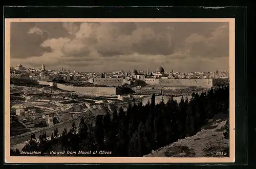 AK Jerusalem, Viewed from Mount of Olives