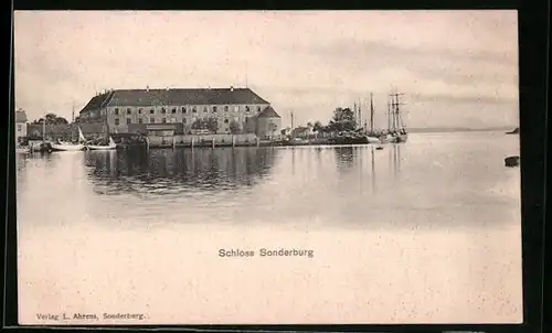 AK Sonderburg, Blick zum Schloss