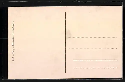 AK Tondern, Uferpartie mit Kirche