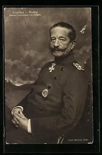 AK Heerführer Exzellenz von Bissing, General-Gouverneur von Belgien