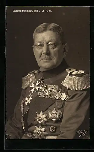 AK Heerführer Generalfeldmarschall v. d. Goltz in Uniform