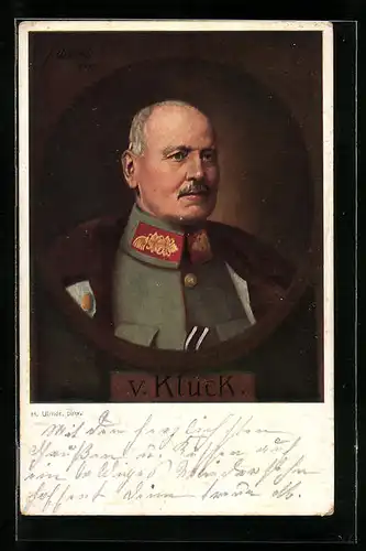 AK Heerführer von Kluck in Uniform