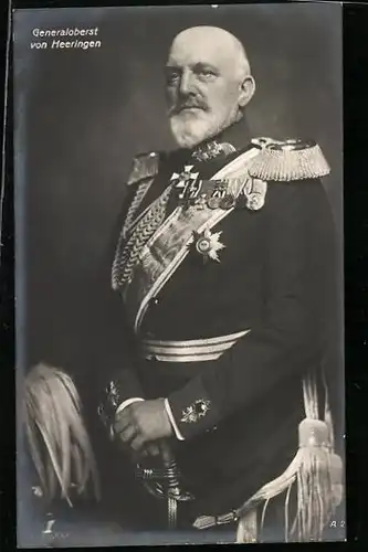 AK Heerführer Generaloberst von Heeringen in Uniform