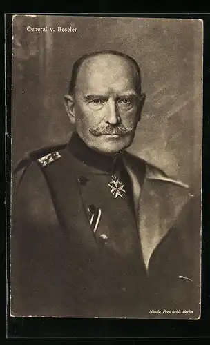 AK Heerführer General von Beseler in Uniform