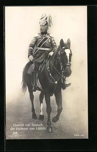 AK Heerführer General von Emmich, Der Eroberer von Lüttich