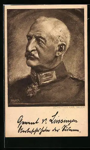 AK Heerführer General von Linsingen, Oberbefehlshaber der Südarmee