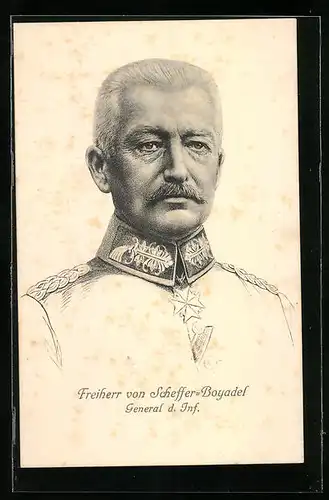 AK Heerführer General der Infanterie Freiherr von Scheffer-Boyadel