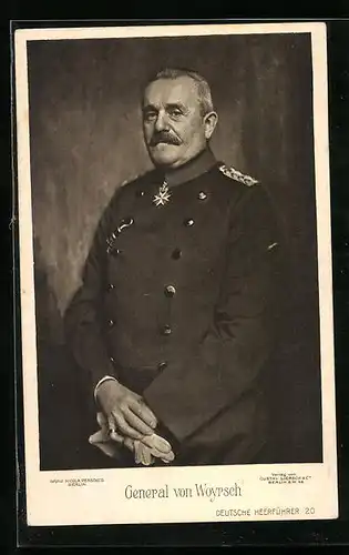 AK Heerführer General von Woyrsch in Uniform
