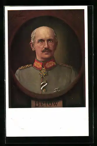 AK Heerführer von Below in Uniform mit Orden