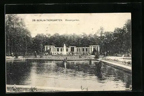 AK Berlin-Tiergarten, Am Rosengarten