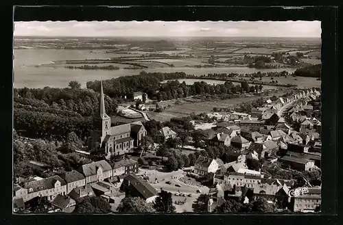 AK Bad Segeberg, Fliegeraufnahme mit Kirche