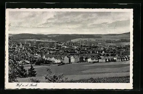 AK Hof a. d. Saale, Blick auf die Stadt