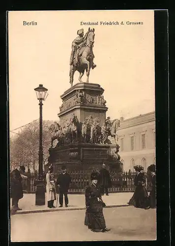 AK Berlin, Denkmal Friedrich d. Grossen