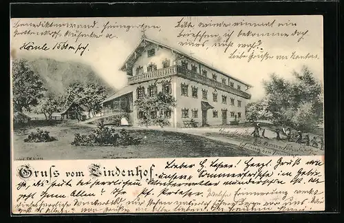 AK Grafenaschau, Gasthaus Lindenhof