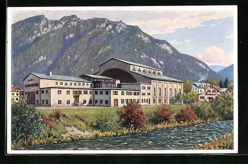 AK Ganzsache PP113C5 /011: Oberammergau, Passionsspieltheaterbau mit dem Laber, 1930