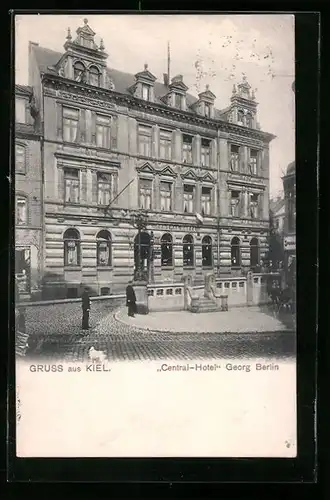AK Kiel, Central-Hotel von Georg Berlin