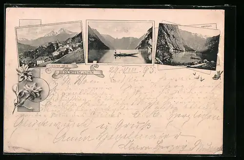 AK Berchtesgaden, Ortspartie, Königsee, Obersee
