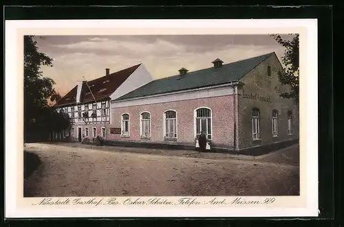 AK Naustadt, Gasthof von Oskar Schütze