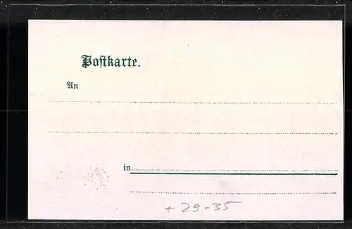 Lithographie Bad Lausigk, Partie aus dem Kurpark, Post u. Rathaus und Königliches Amtsgericht im Kleeblatt
