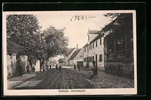 AK Gehofen, Passanten in der Marktstrasse