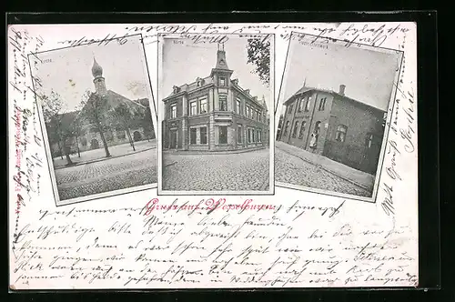 AK Wesselburen, Kirche, Börse und Elektrizitätswerk