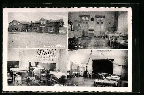 AK Odderade ü. Heide, Gasthaus von Hermann Thedens mit Innenansicht