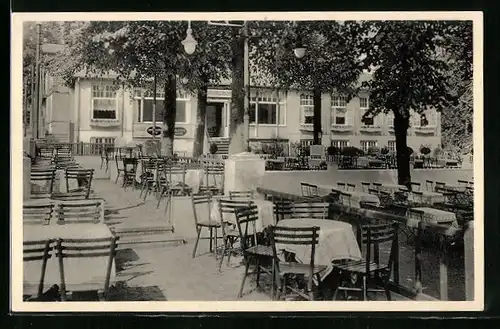 AK Reinbek, Terrasse im Conditorei und Kaffeehaus Nagel