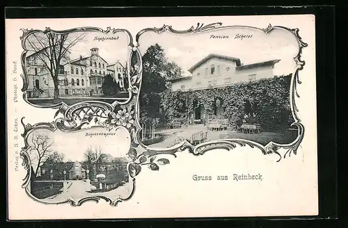 AK Reinbeck, Pension Scherer, Sophienbad, Schlosskapelle