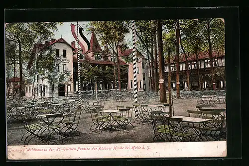 AK Waldhaus /Dölauer Haide, Gasthaus Leistners Waldhaus in den Königlichen Forsten