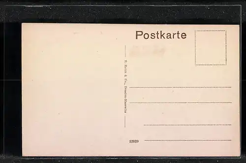 AK Elze, Bahnhofstrasse mit Postamt