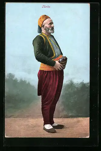 AK Türkischer Mann in Tracht mit Pluderhosen