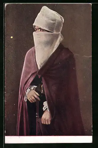 AK Türkische Frau im traditionellem Gewand