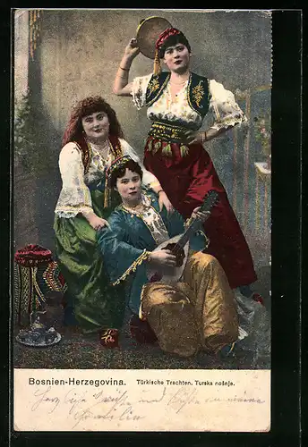 AK Bosnien-Herzegovina, Türkische Trachten