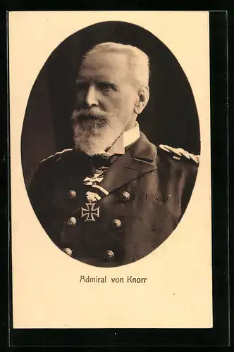 AK Portrait Admiral von Knorr