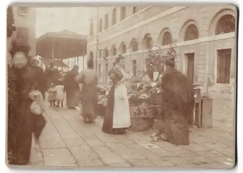 28 Fotografien unbekannter Fotograf, Venedig, Baron Hilmar von dem Bussche in Venedig, Gondel, Kriegsschiff, 1900