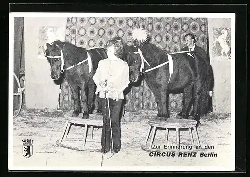 AK Berlin, Zirkus Renz, Pony-Dressur
